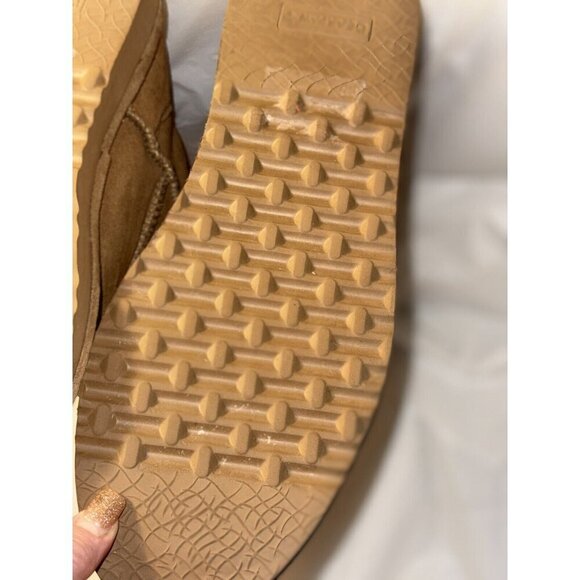 BearPaw Emma Short Suede Boots Hickory Size 11 - Picture 13 of 14